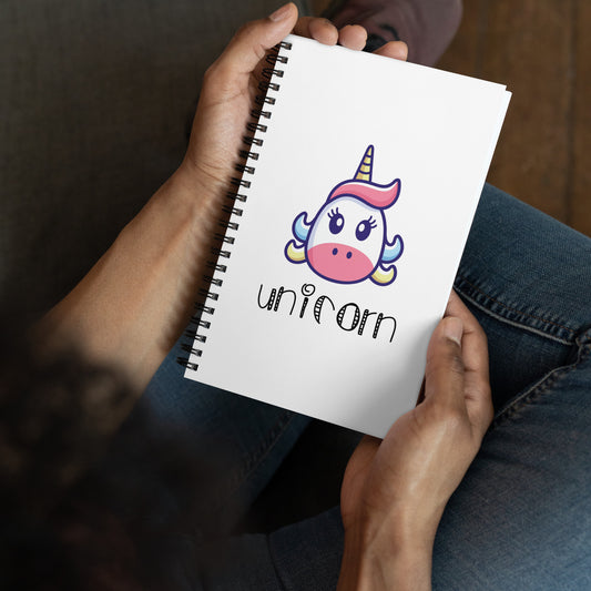 Unicorn Spiral notebook