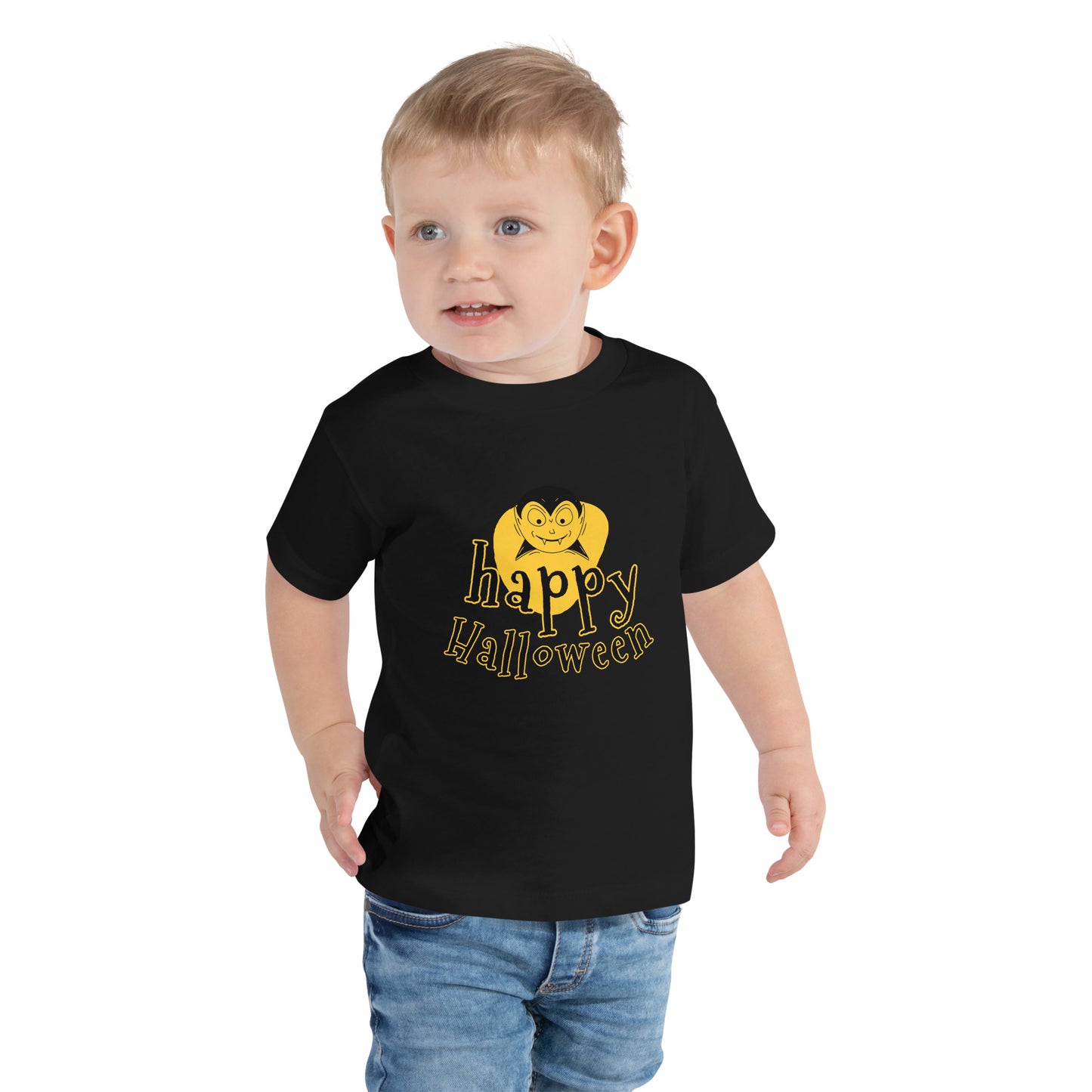 Happy Halloween Vampire Toddler Short Sleeve Tee