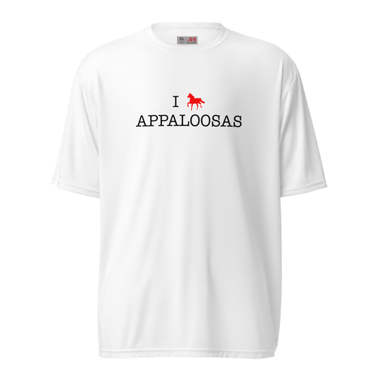 I love Appaloosas Unisex performance crew neck t-shirt