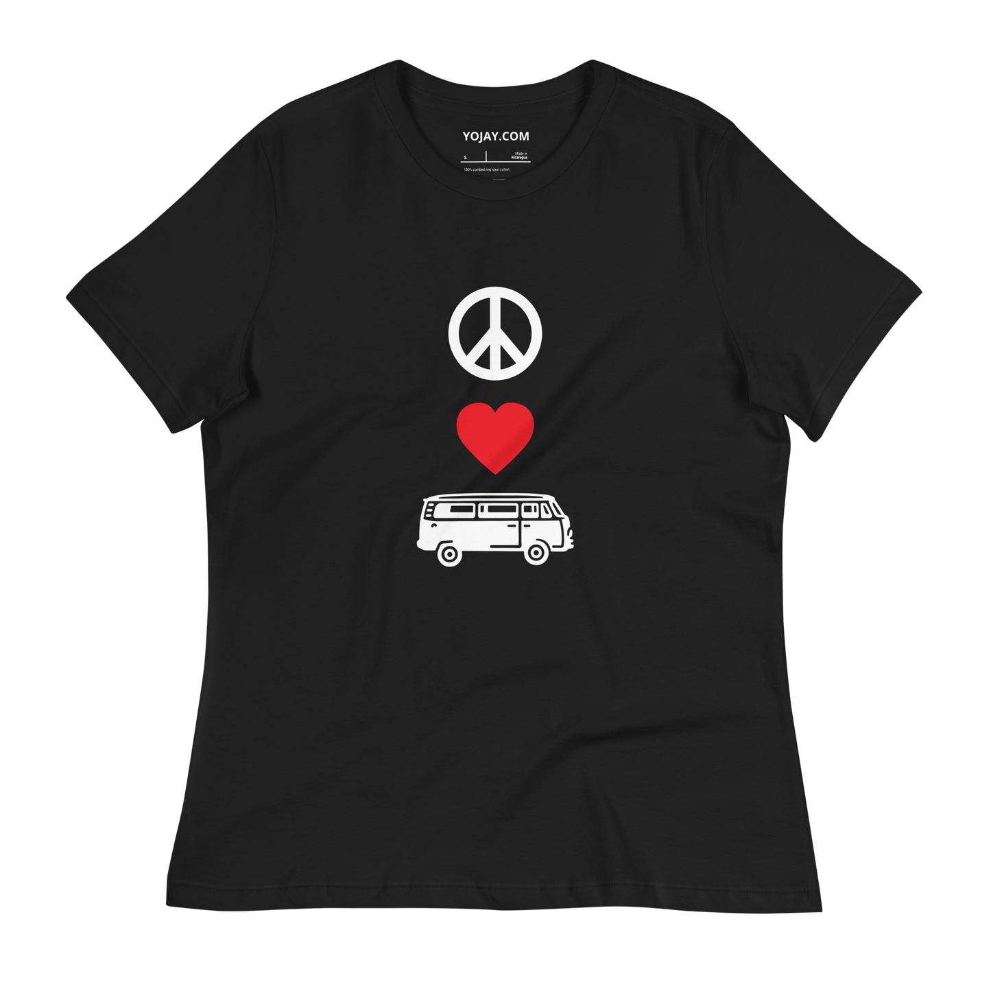 Peace Love Camper Van Women's Relaxed T-Shirt