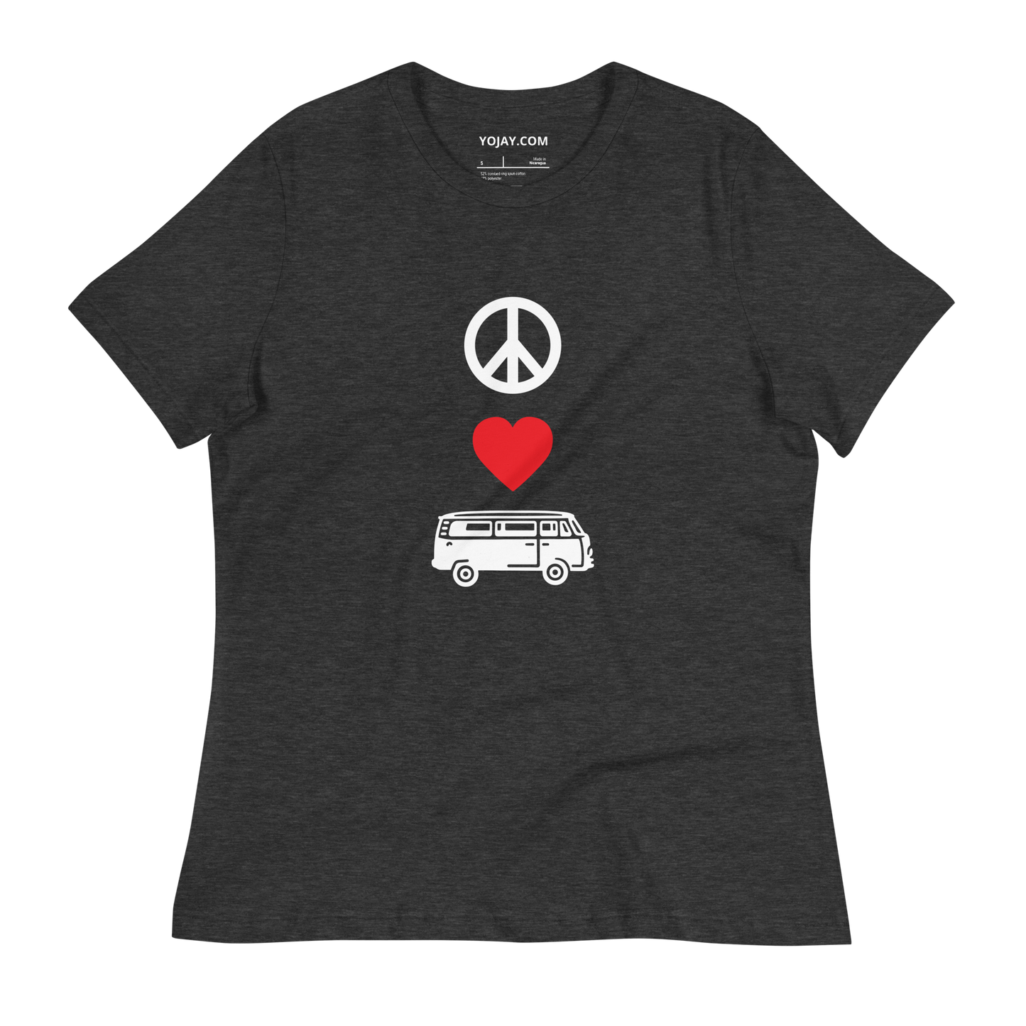 Peace Love Camper Van Women's Relaxed T-Shirt