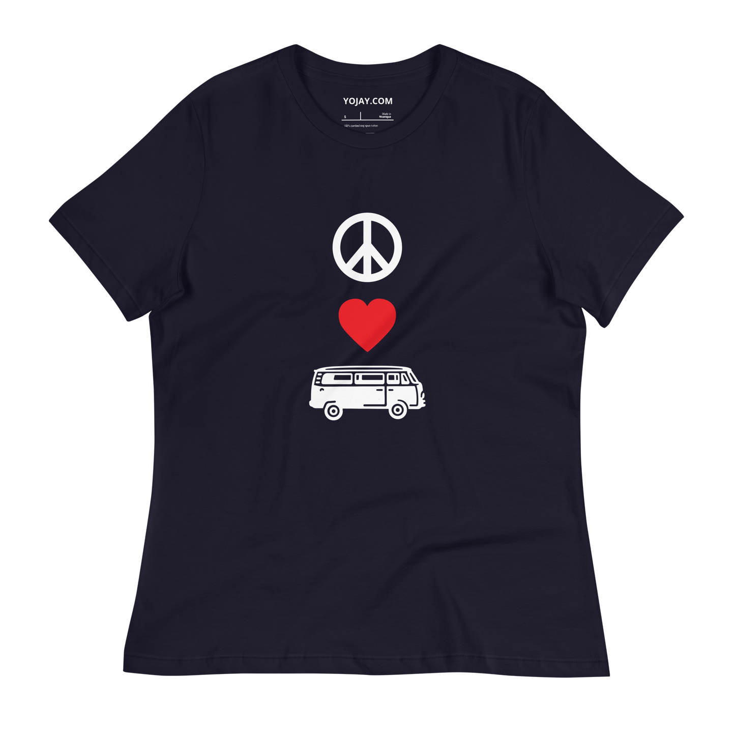 Peace Love Camper Van Women's Relaxed T-Shirt