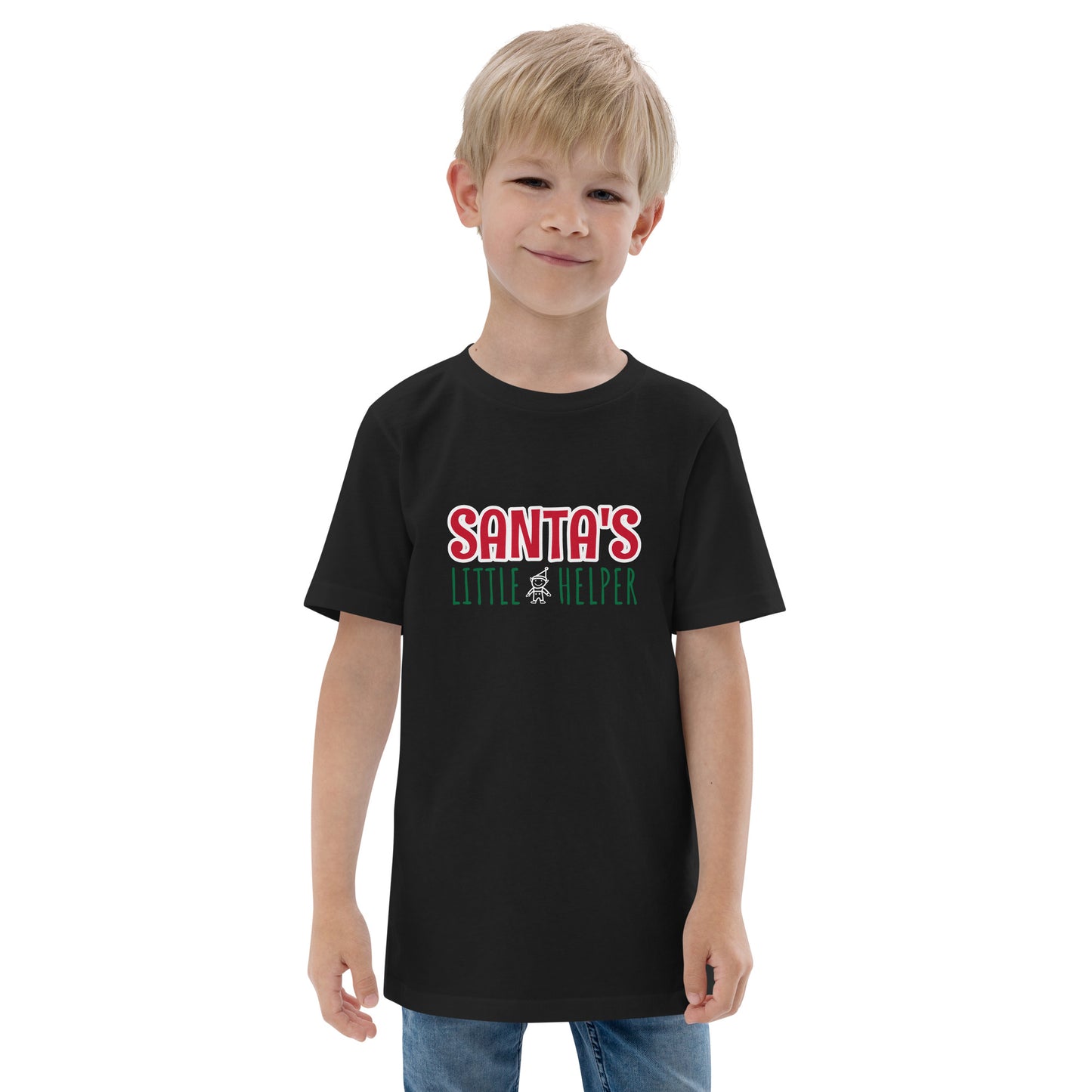 Santa's Little Helper Youth jersey t-shirt